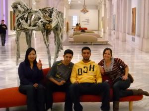 ILI students in a museum
