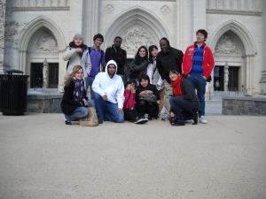 ILI students in front of the National Cathedral